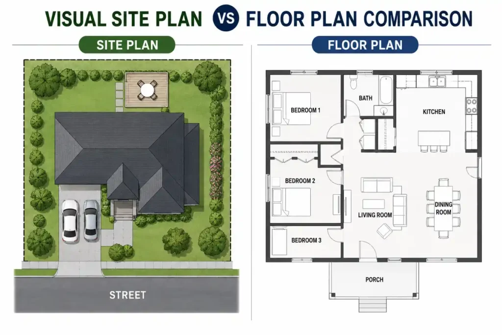 Essential Site Plan vs Floor Plan Differences 2026 Guide
