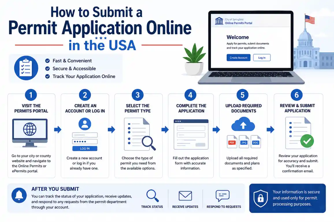How to Submit a Online Permit Application in the USA