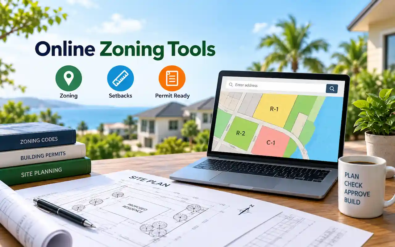 Online permit application for site plan approval
