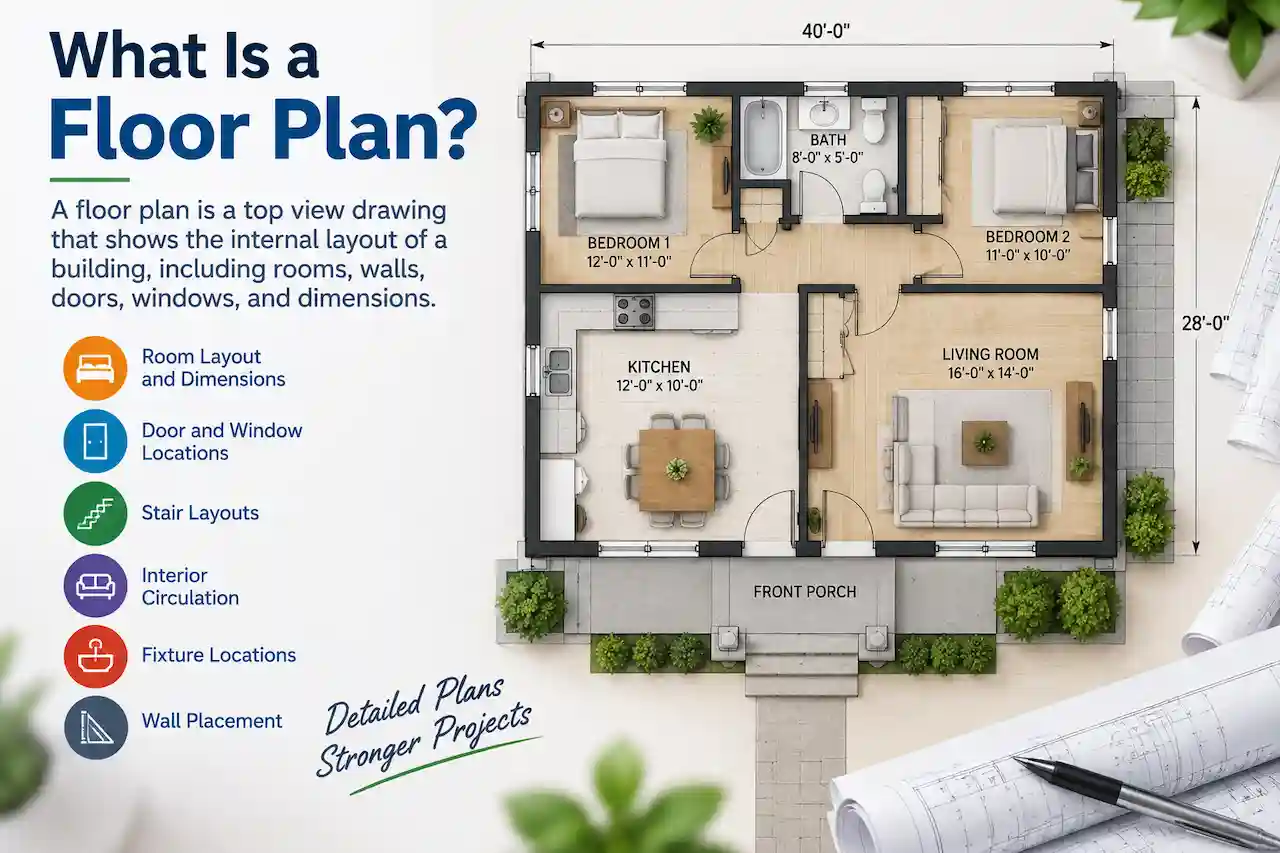 Illustrative Floor Plans for Permits drawing or project preview