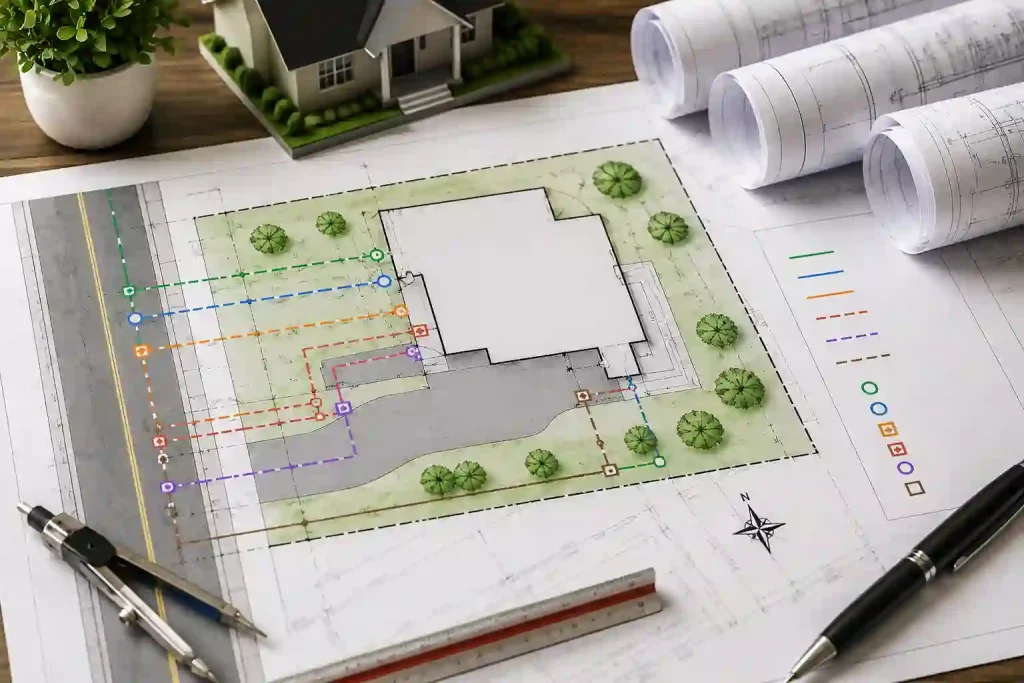 Utility Connections on Site Plans: What You Need to Show