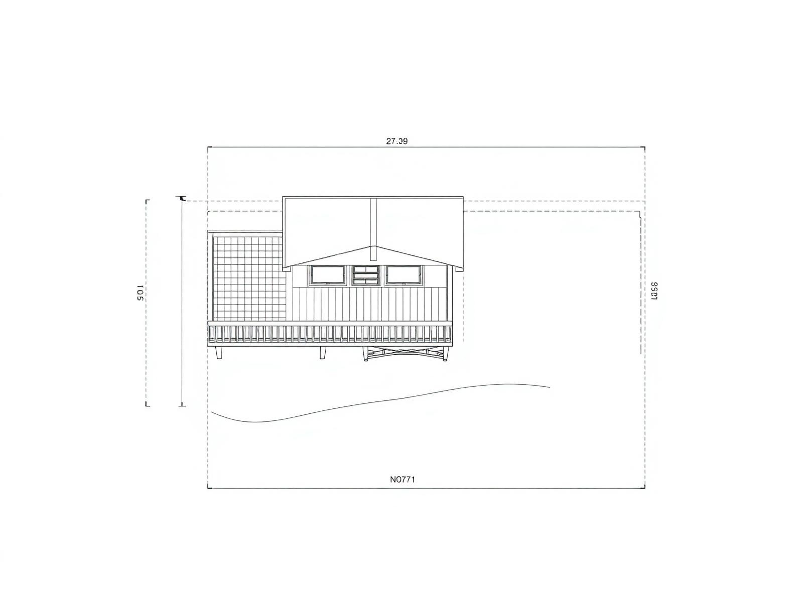 Deck / Patio site plan project example