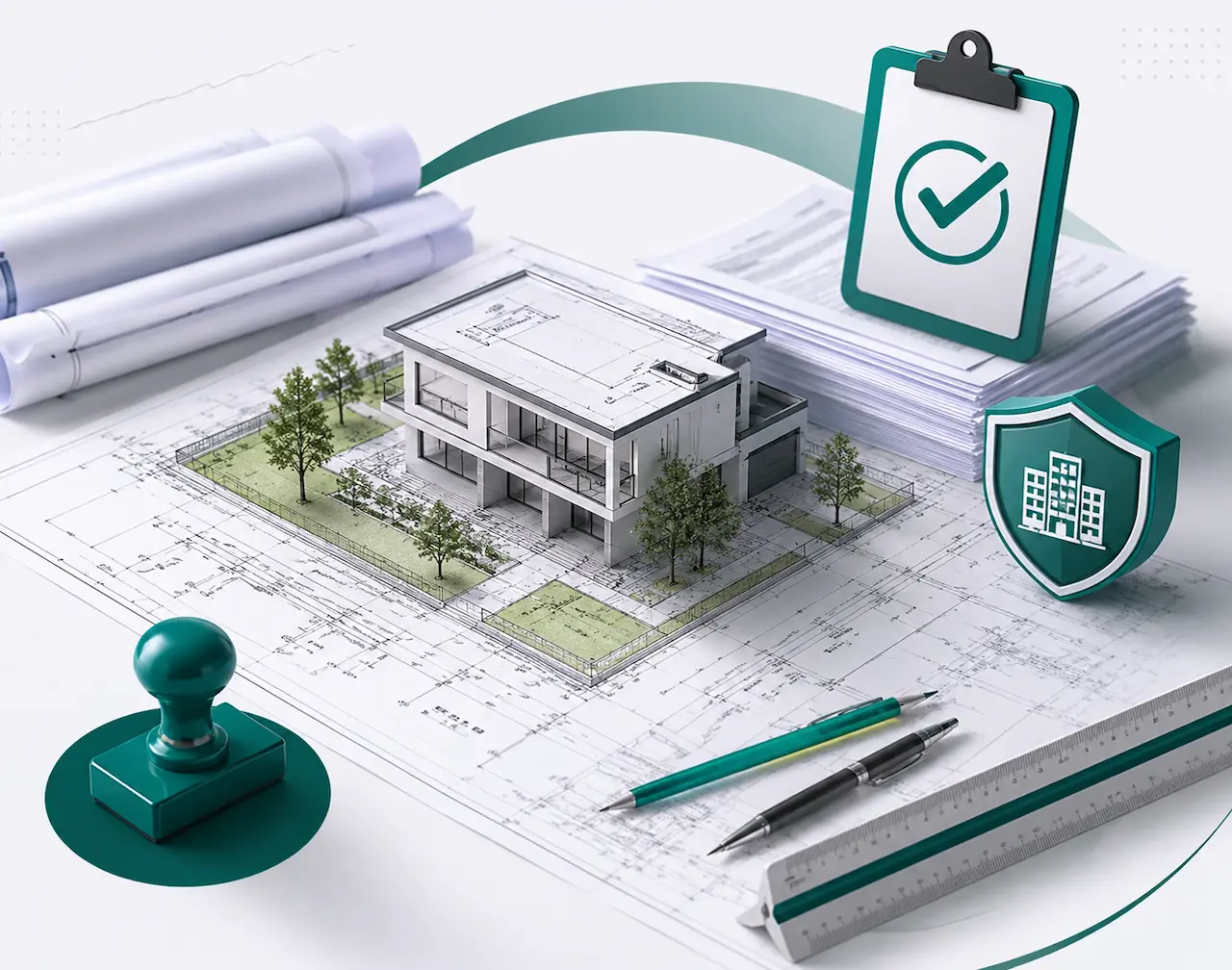 Illustrative Building Permit Site Plans drawing or project preview