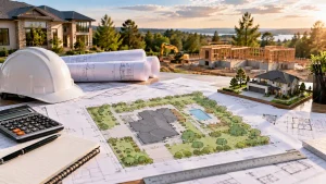 Higher site plan costs for complex construction projects with detailed architectural drawings